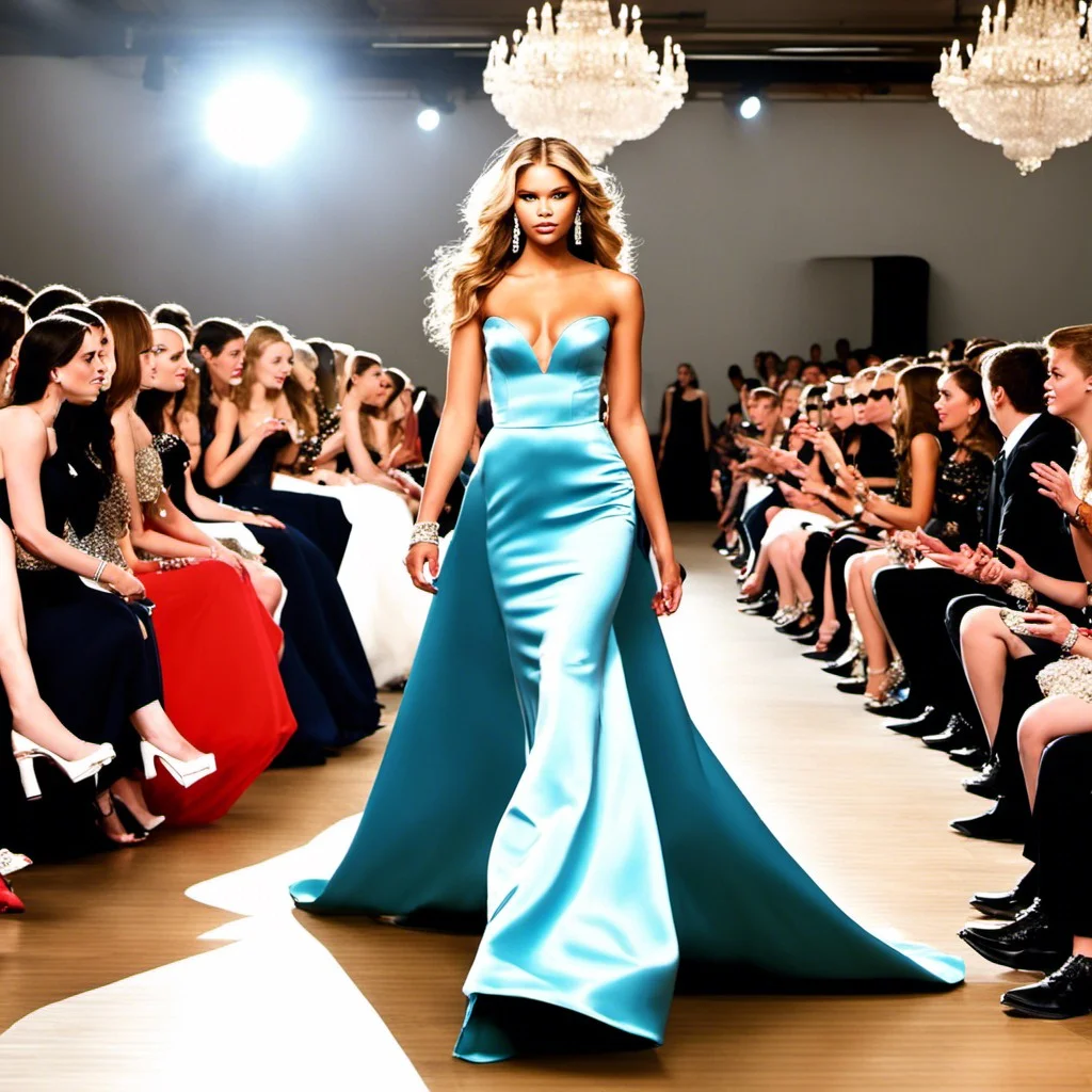 high fashion runway walk off