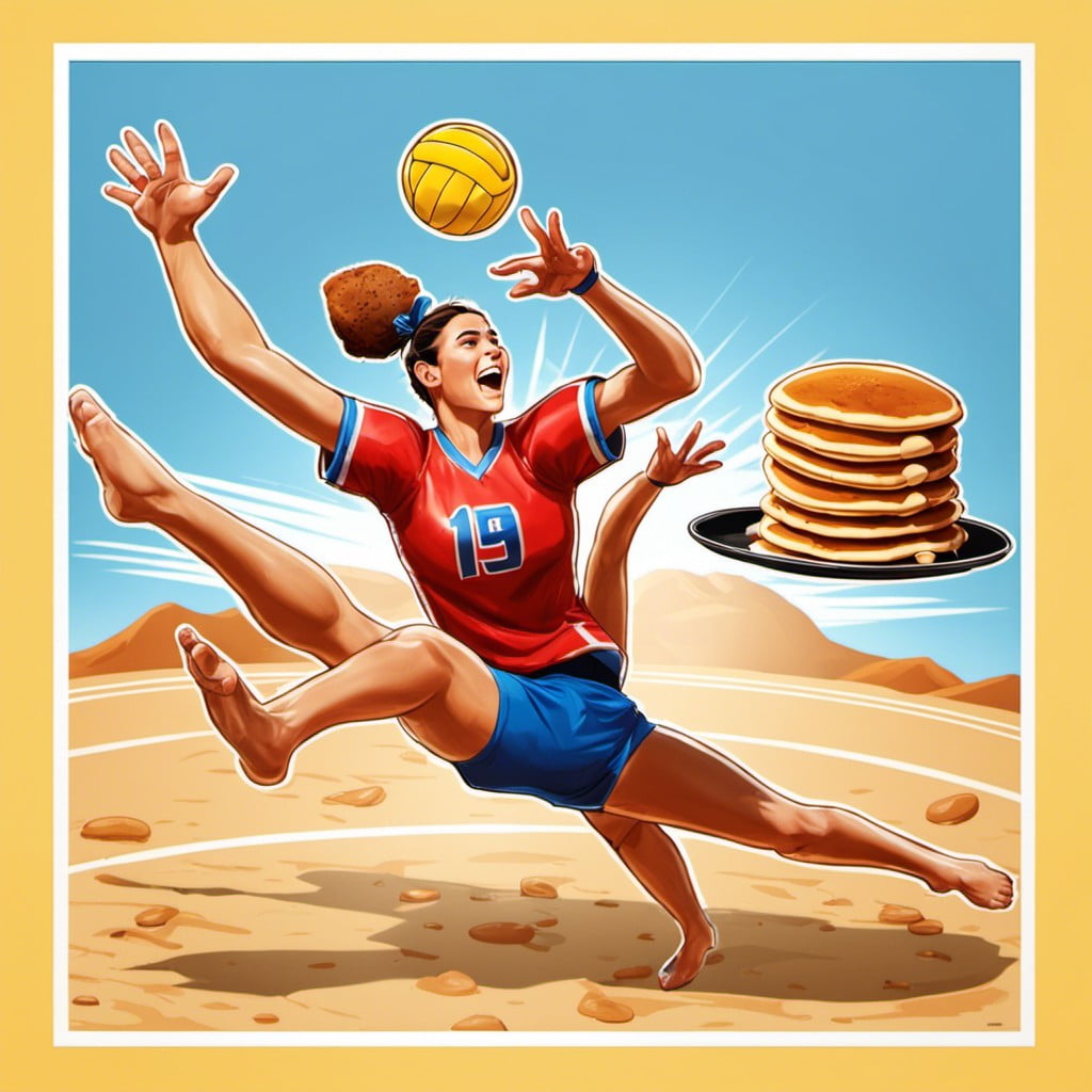 iconic volleyball moves like the pancake or the joust