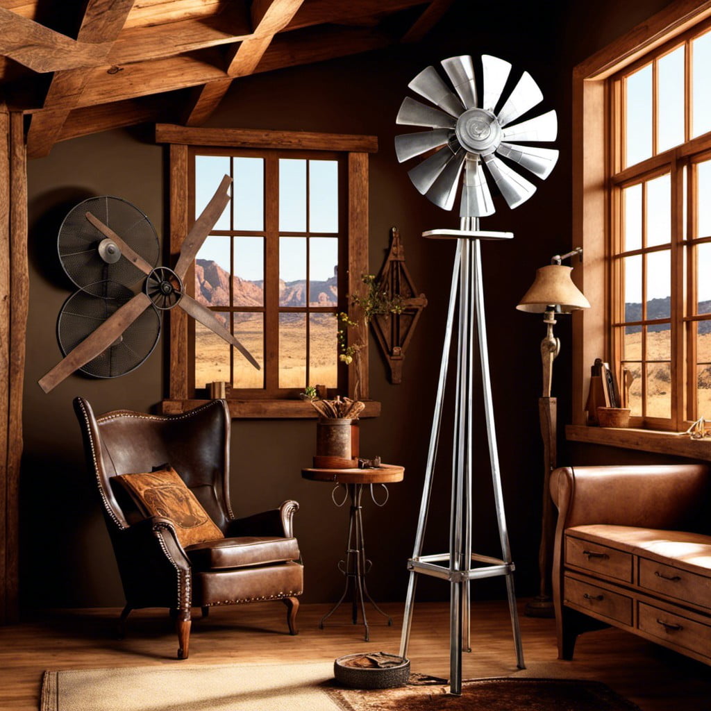 indoor metal windmill fan