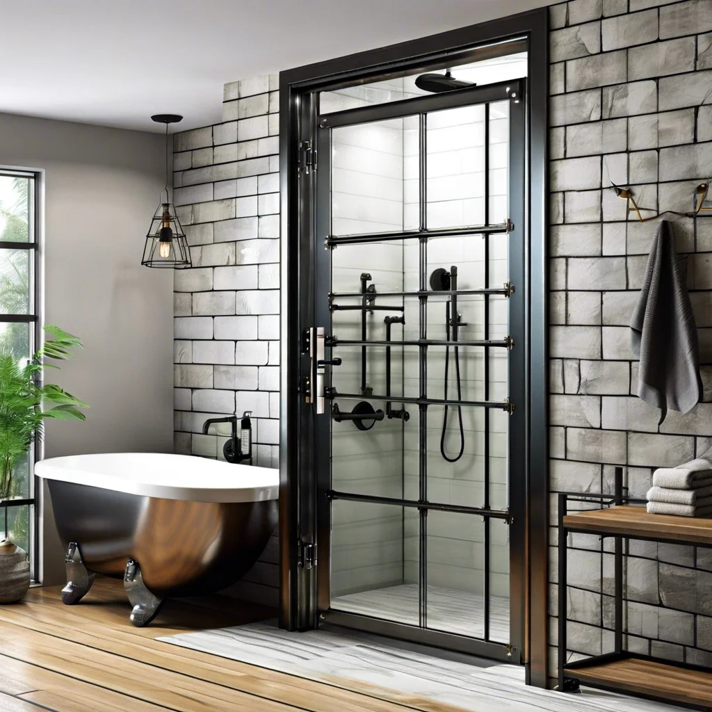 industrial steel and glass doors