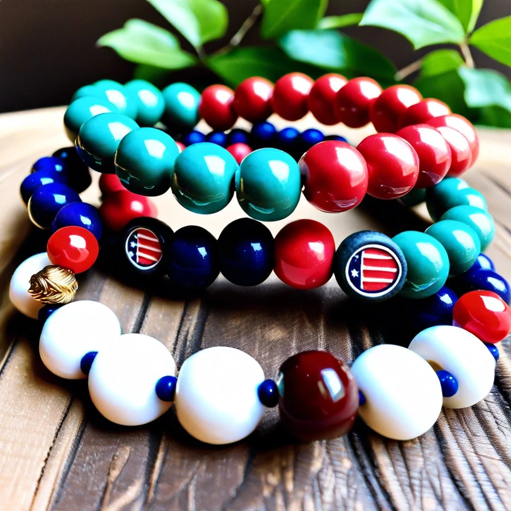 ivy league inspired clay bead bracelets
