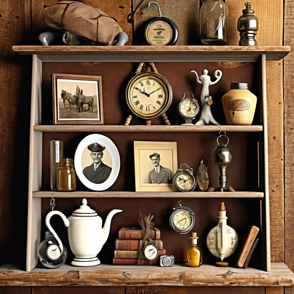 ladder shelf display