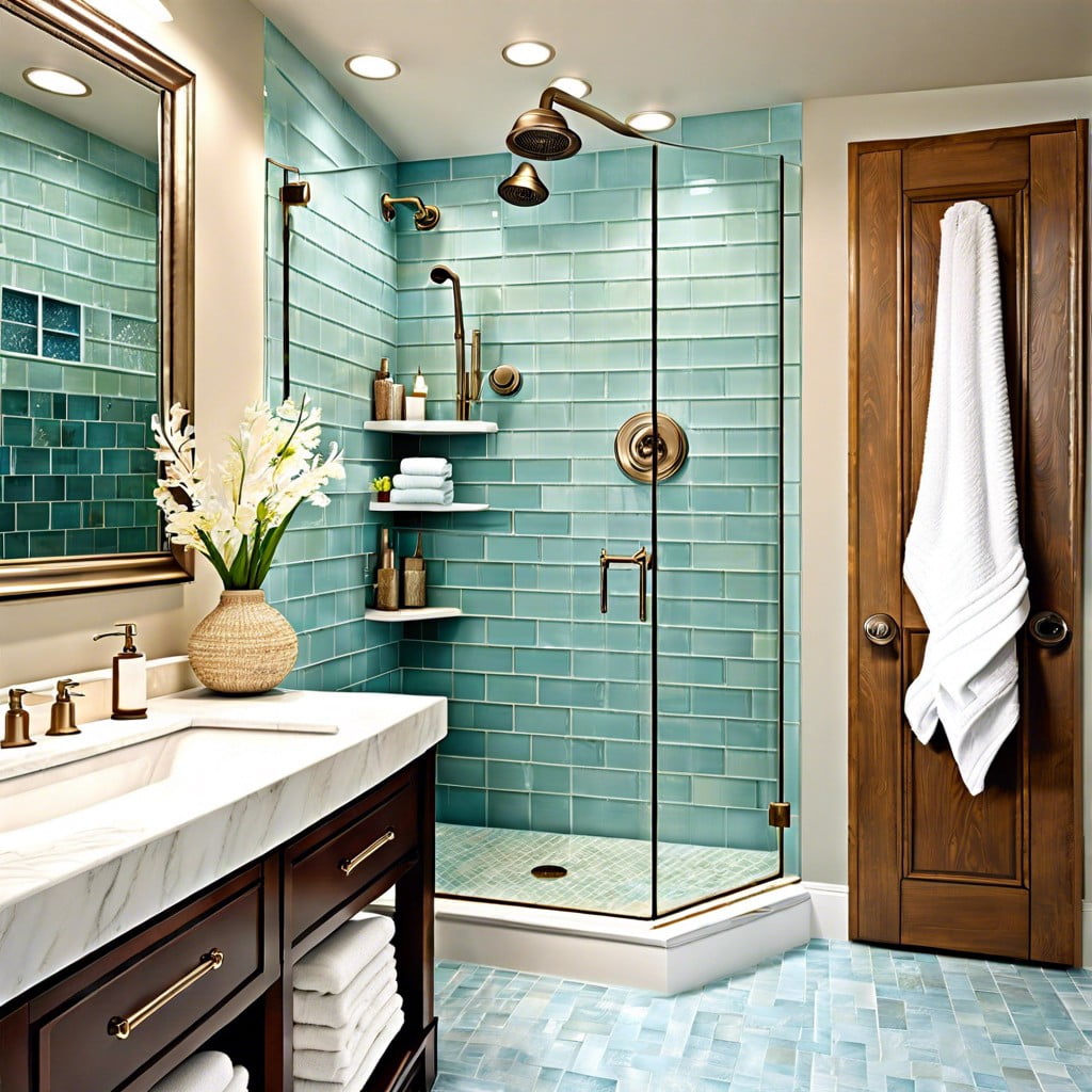 light blue glass tiles