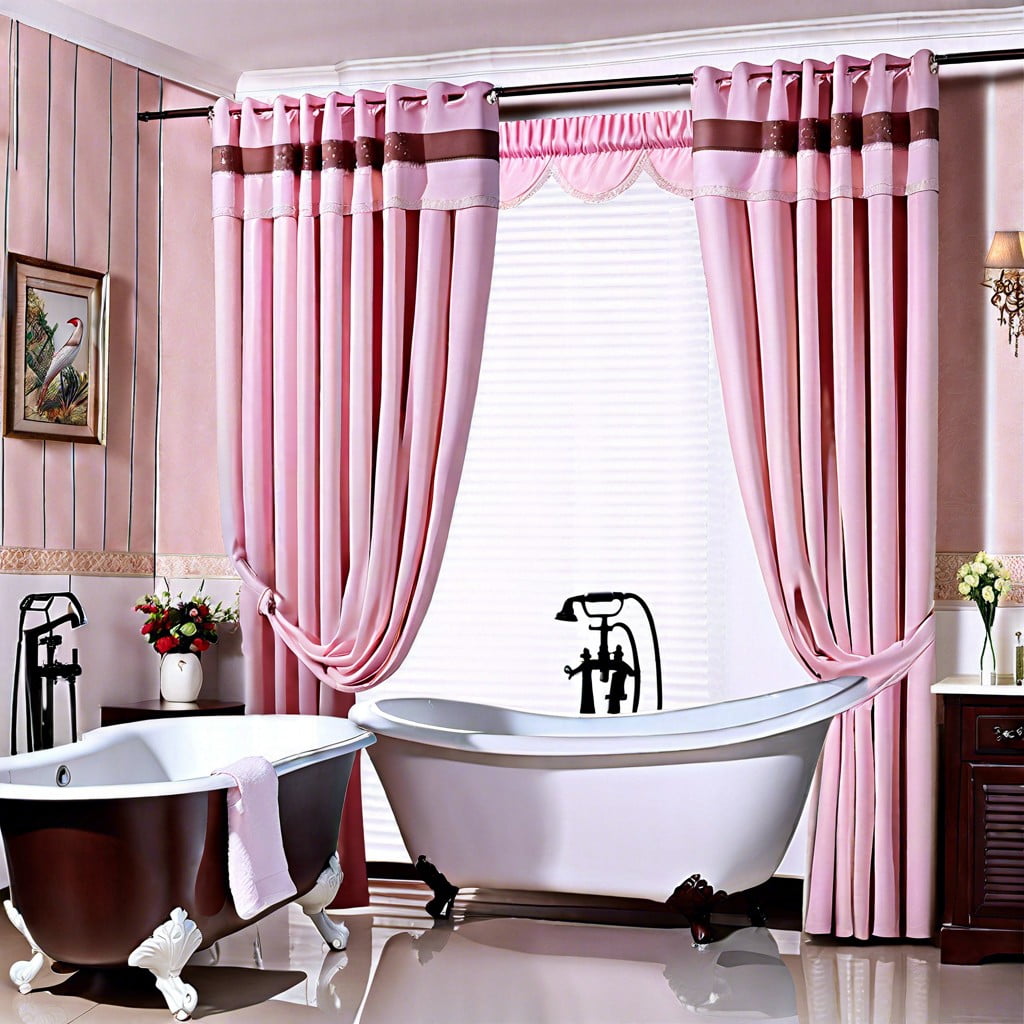 light pink blackout window curtains for privacy