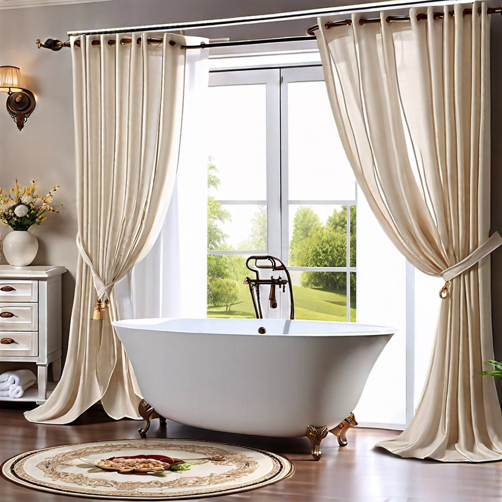 linen curtains for a luxury touch
