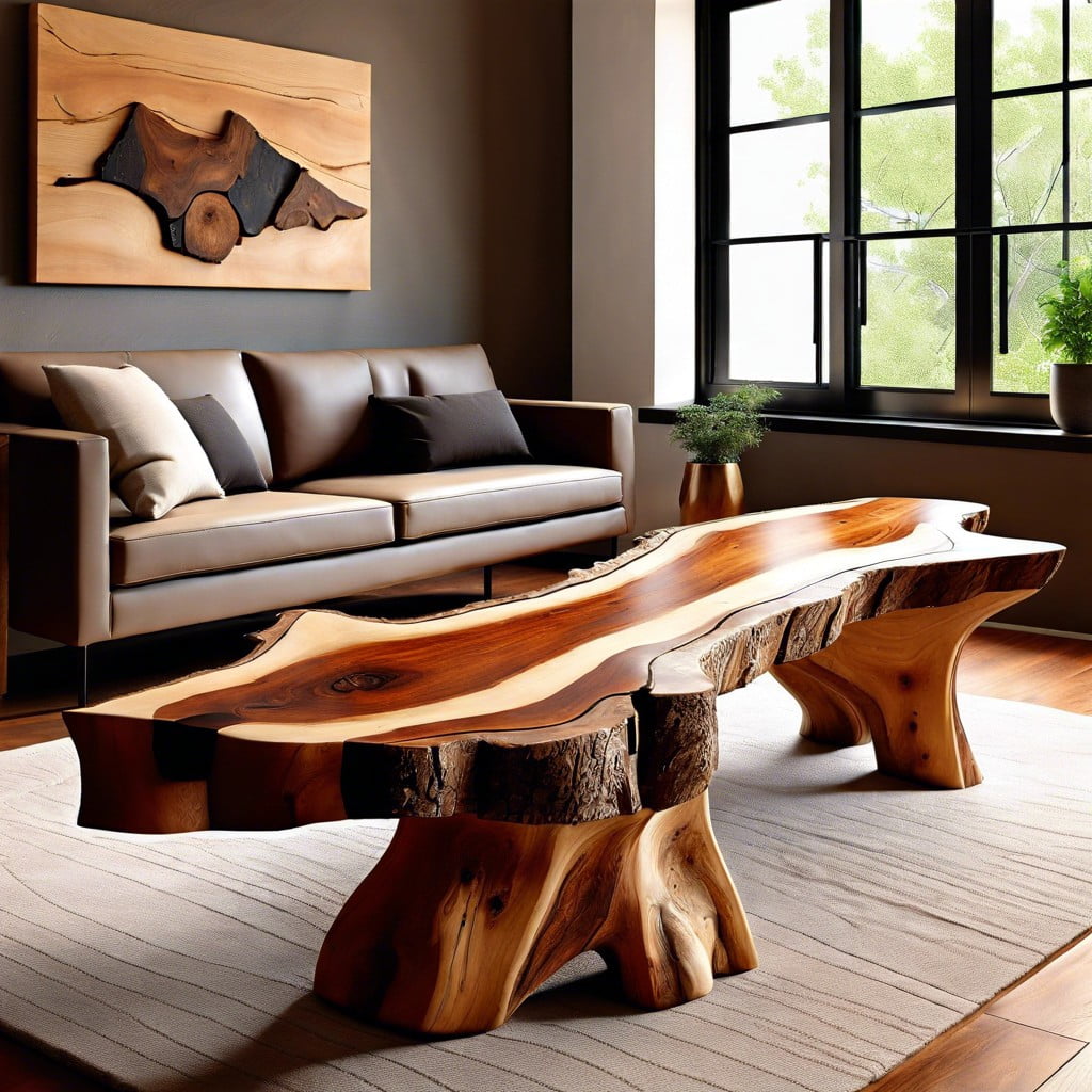 live edge wood furniture