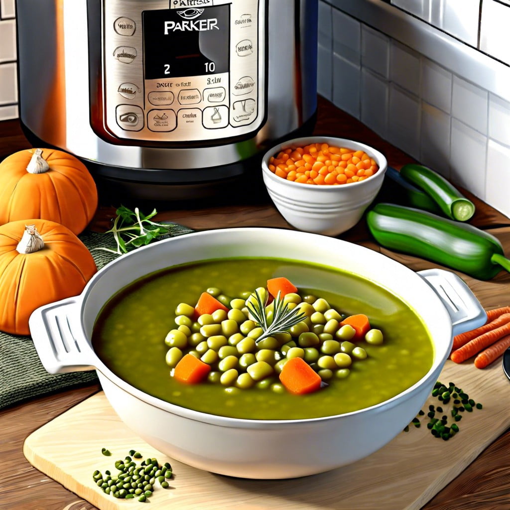 making parker split pea soup step by step directions