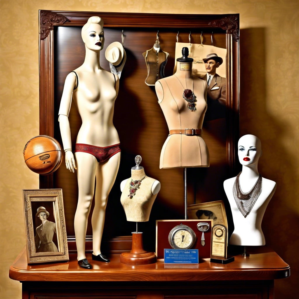 mannequin or dress form displays