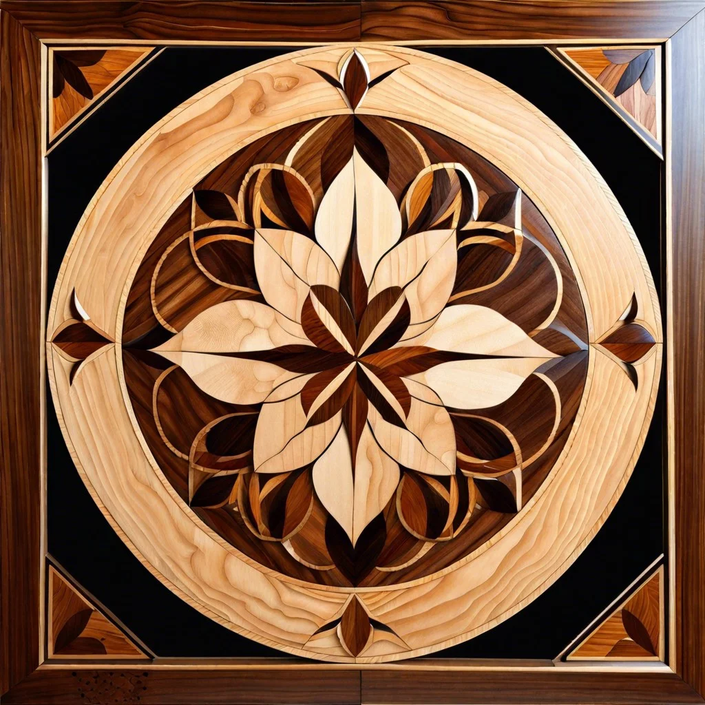 marquetry using inlaid wood