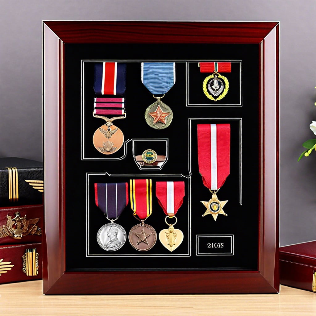 military medals display frame