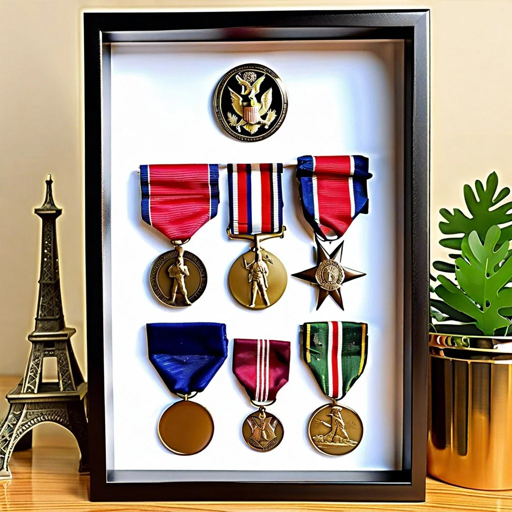 military medals shadow box