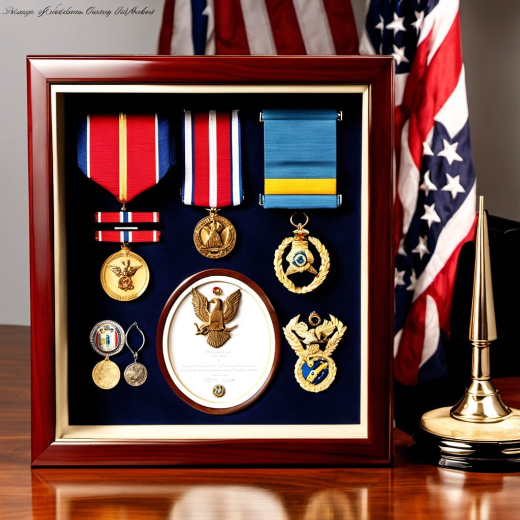 military medals showcase