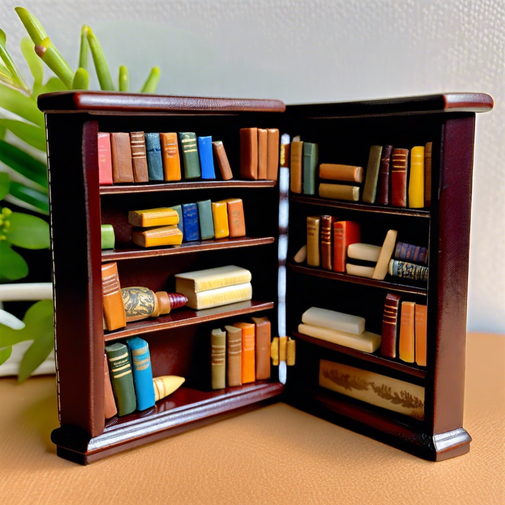 mini library shadow box