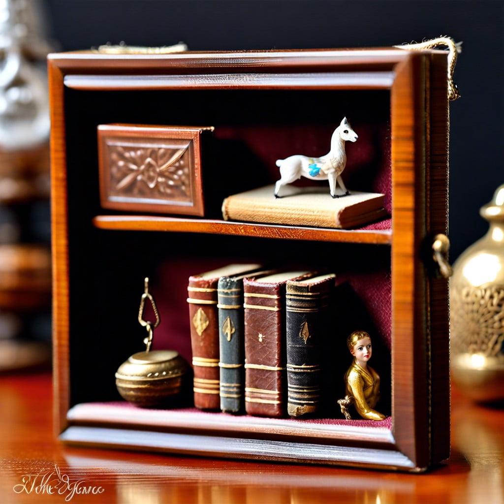 miniature antique books