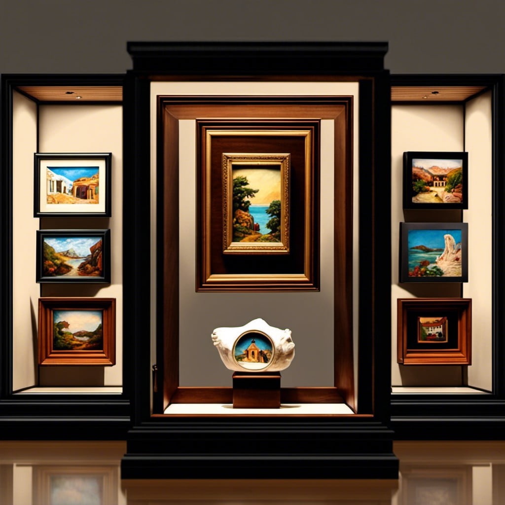 miniature art gallery shadow box