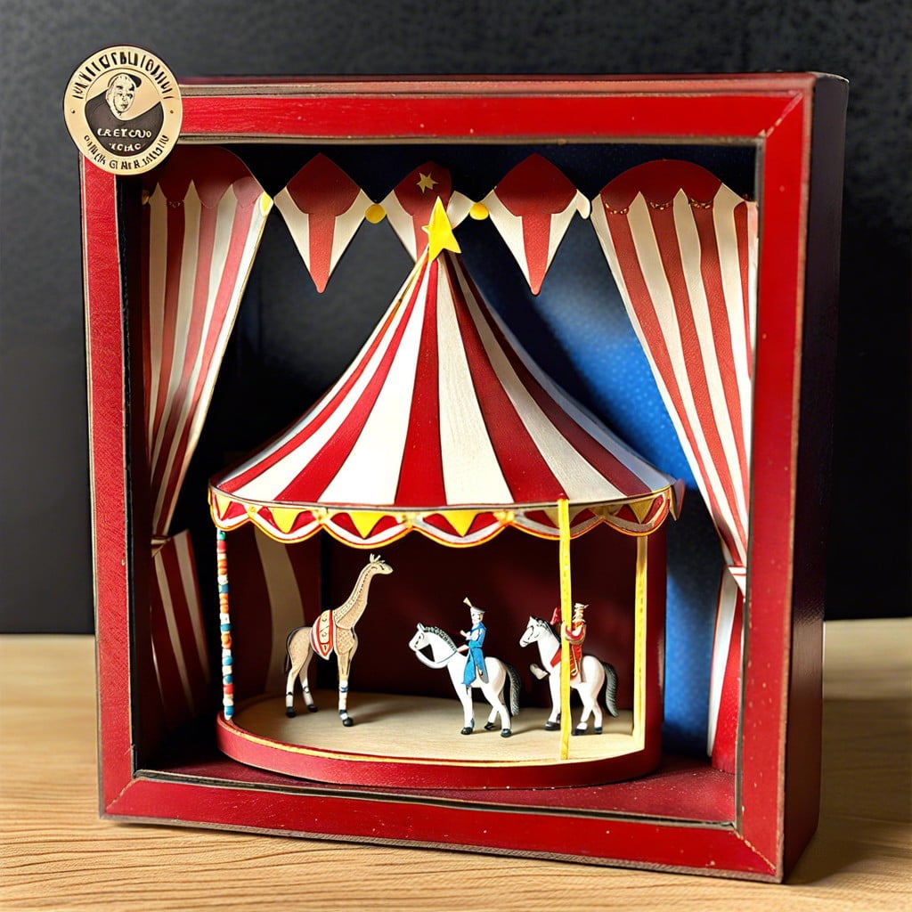 miniature circus shadow box