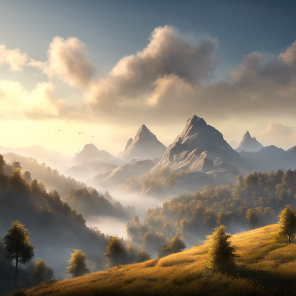 misty mountains