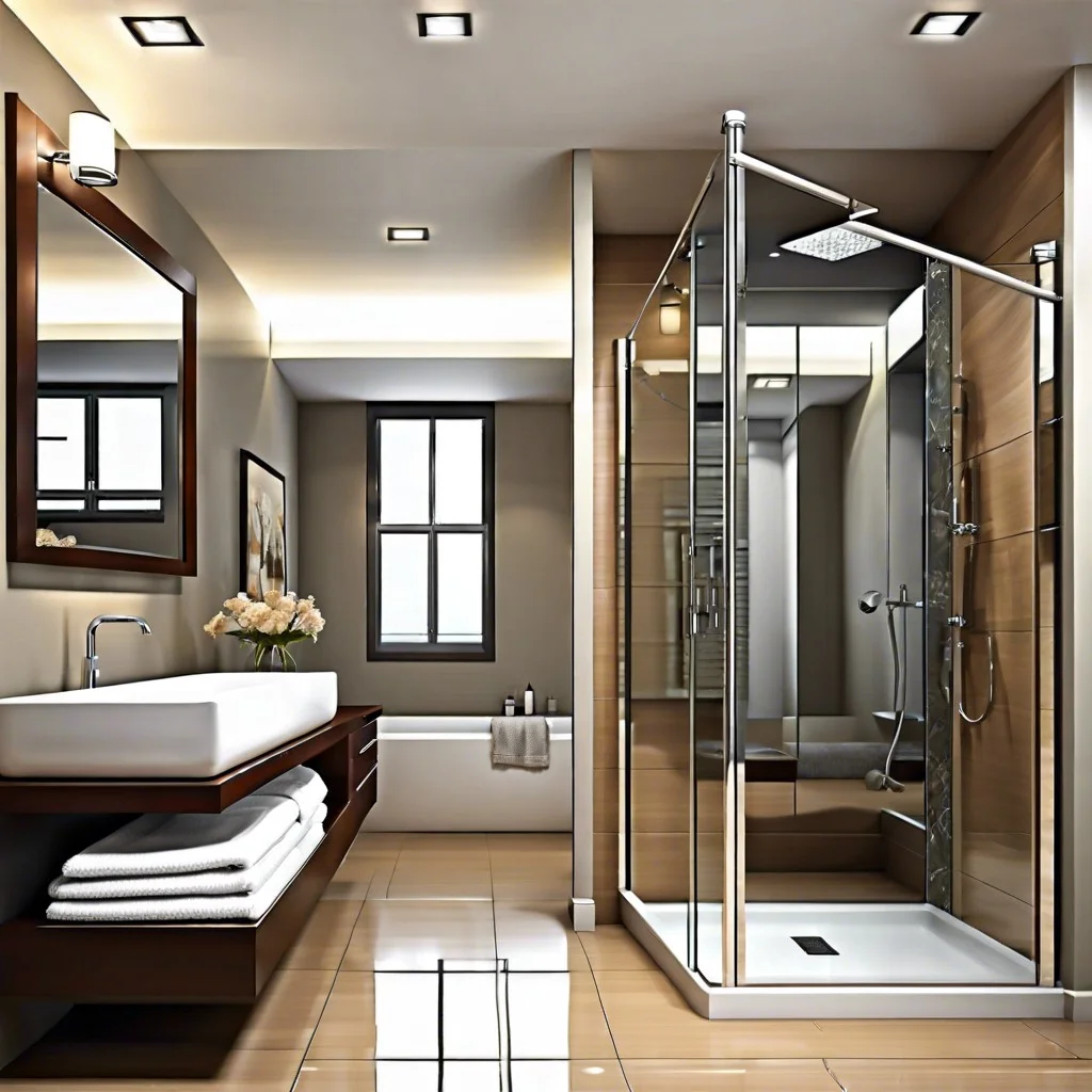 modern mirrored doors