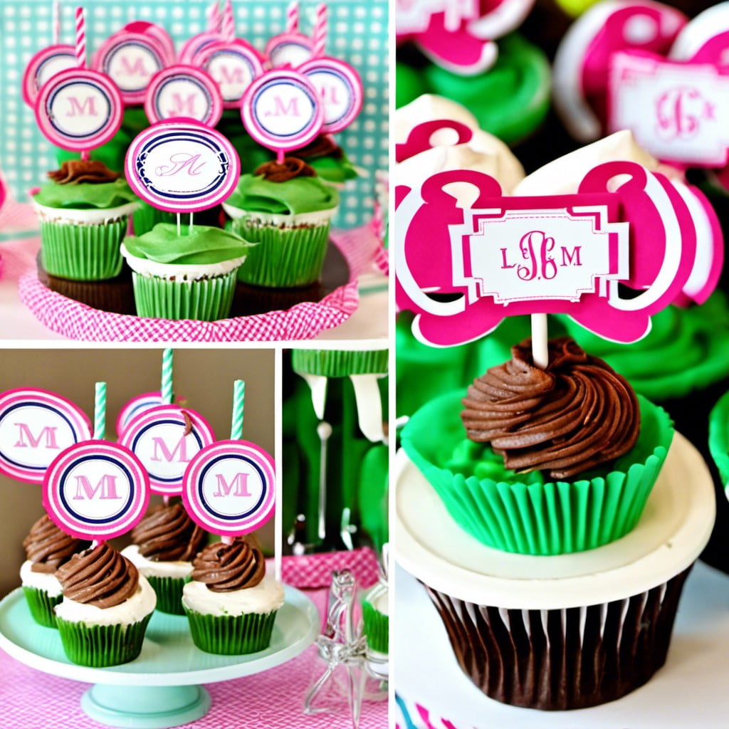monogrammed party favors