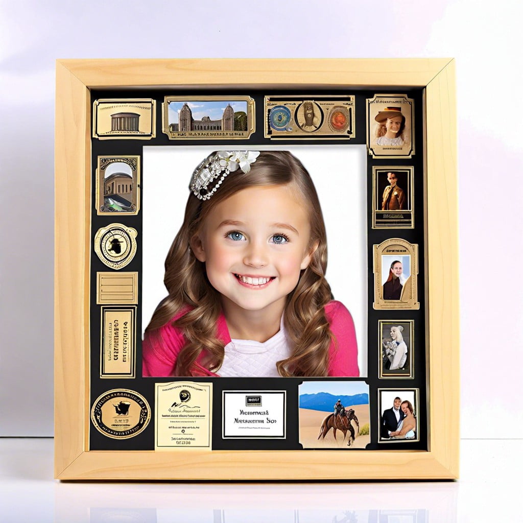 museum tickets keepsake box frame