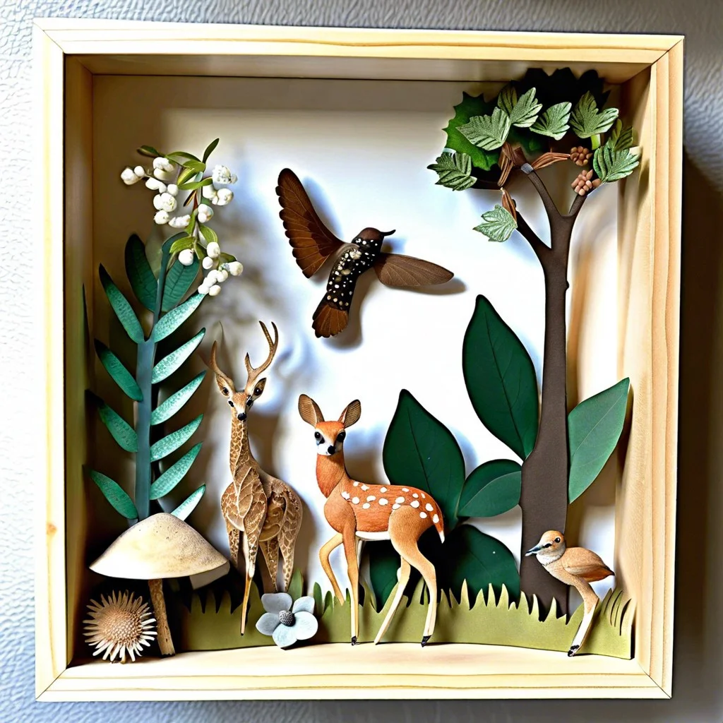 nature themed shadow box