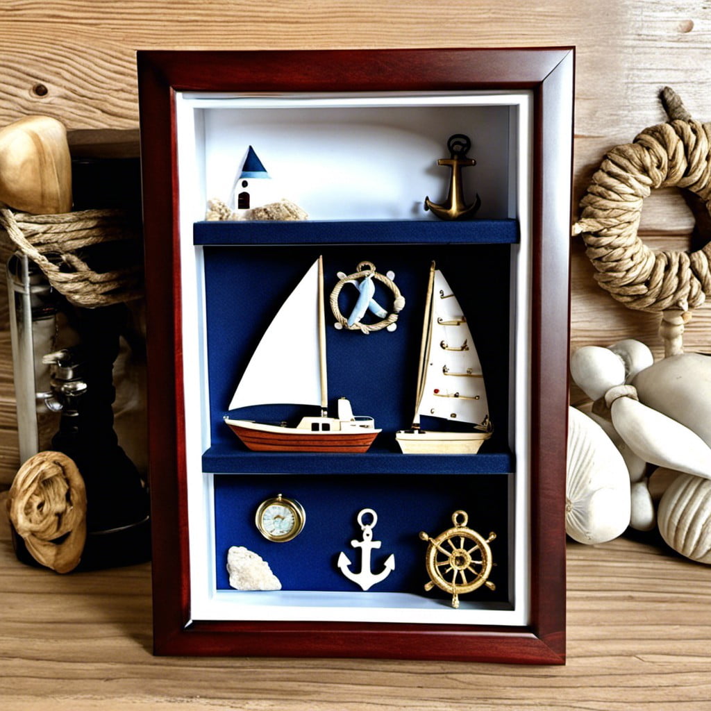 nautical themed key shadow box