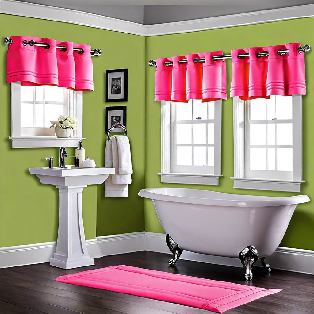 neon polyester valance