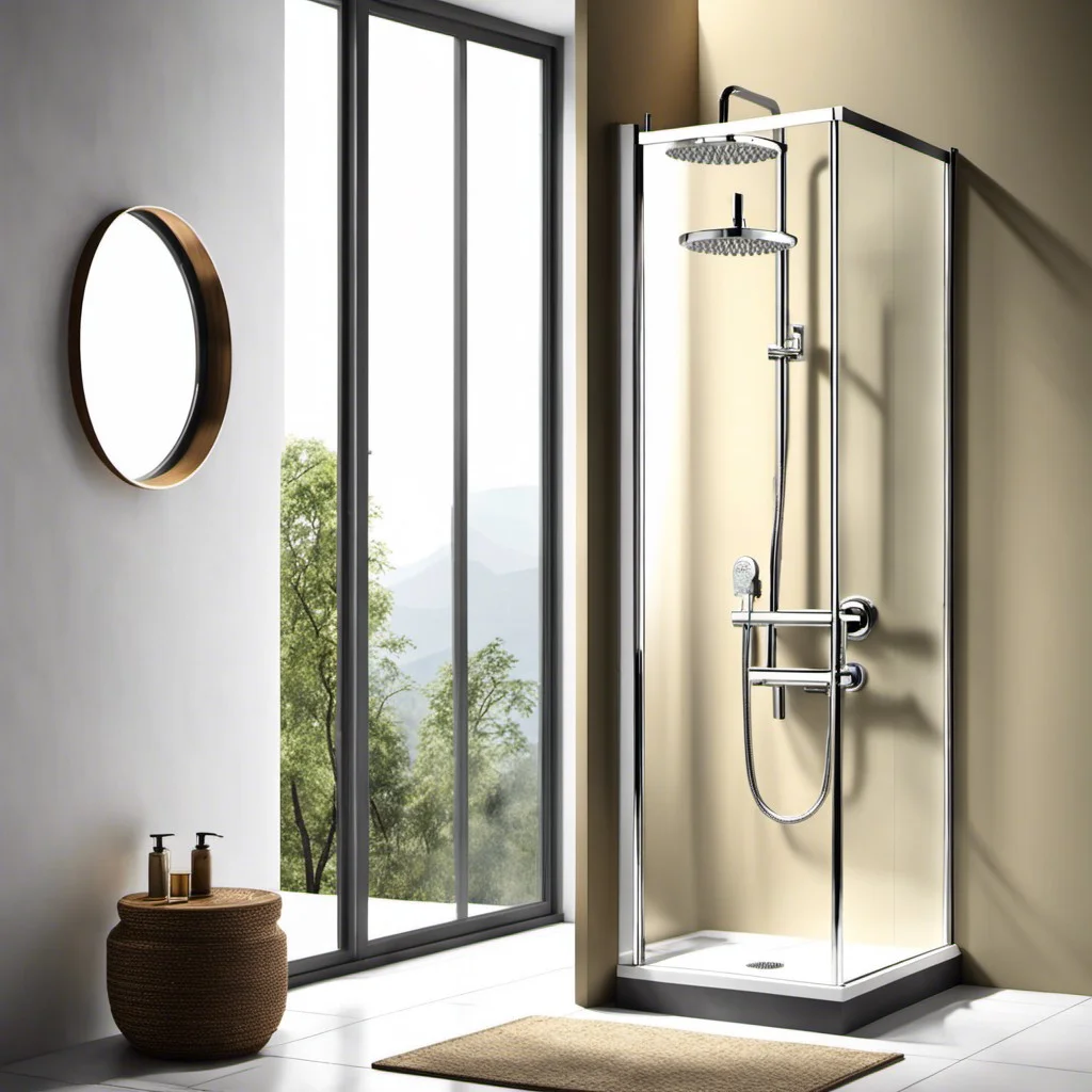 opt for minimalistic shower fixtures