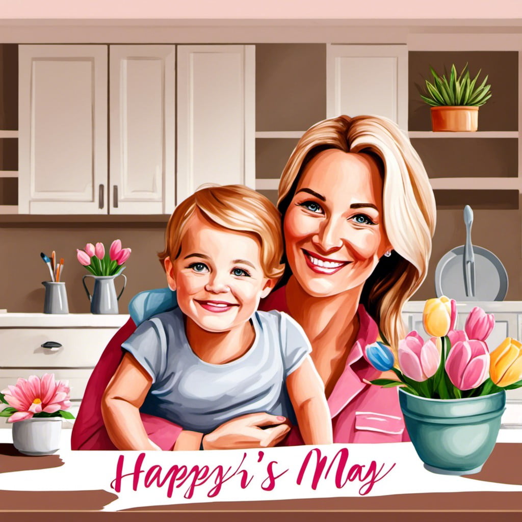 painting of your home with home is where mom is caption