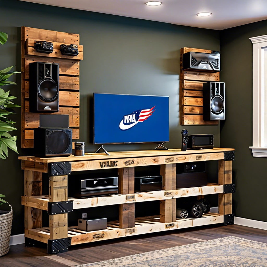 pallet wood television stand