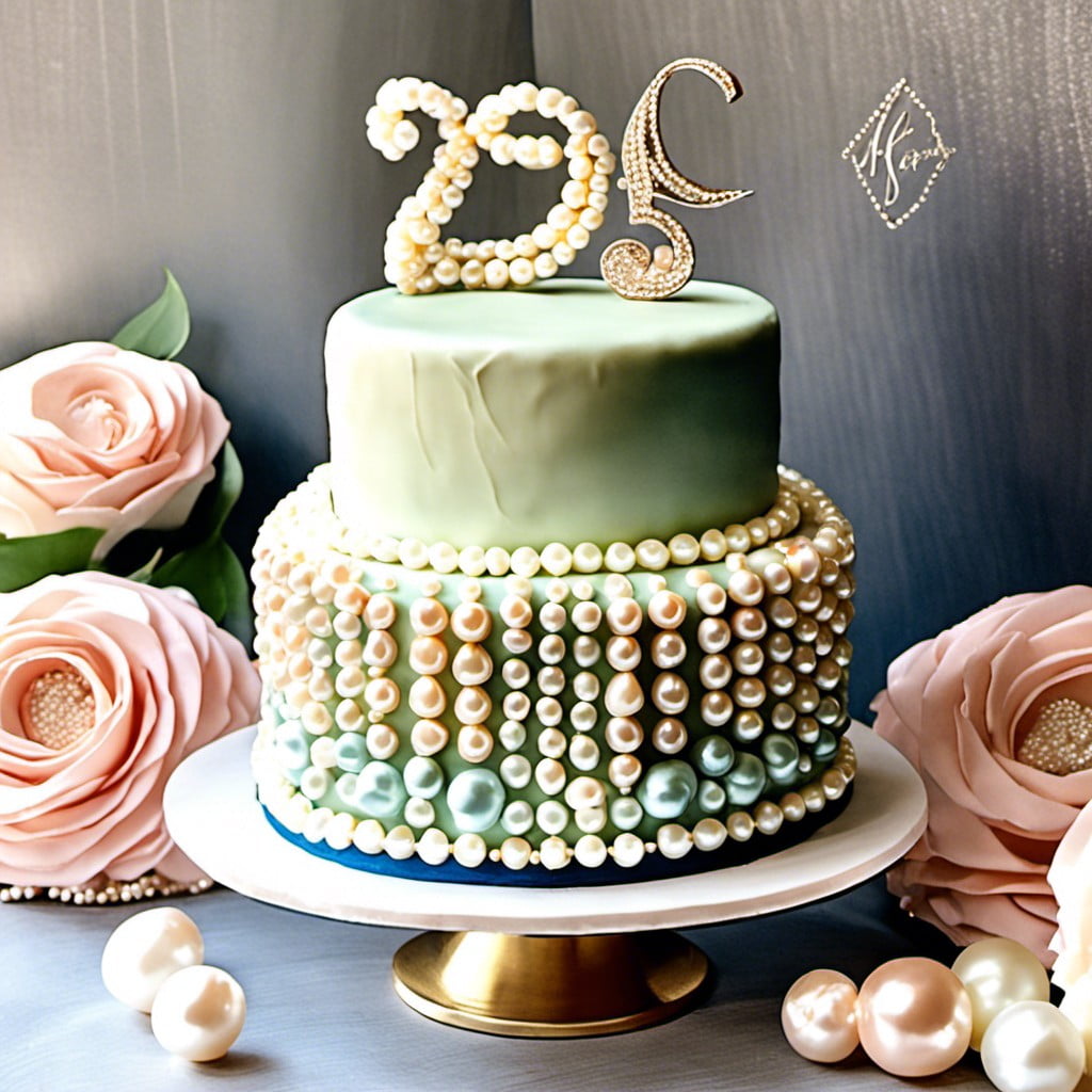 pearl inspired cake