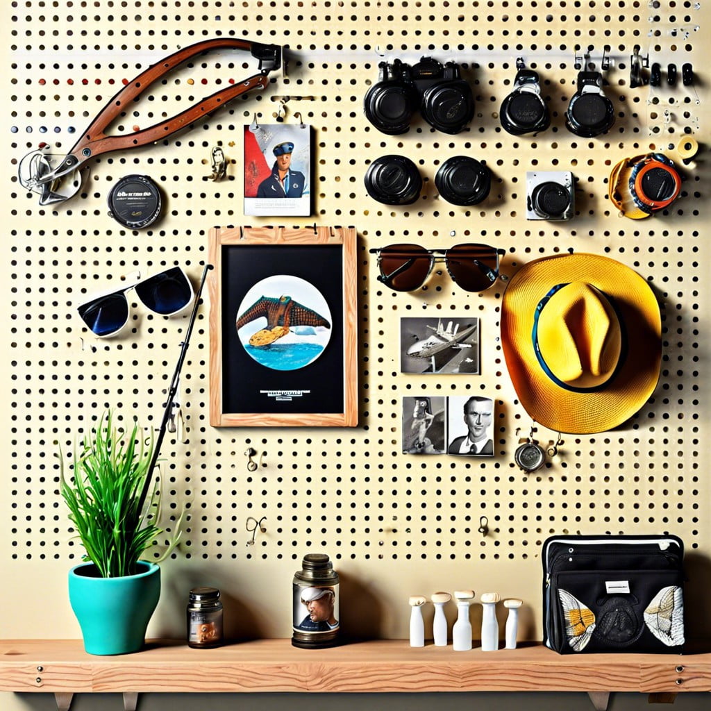 pegboard wall display