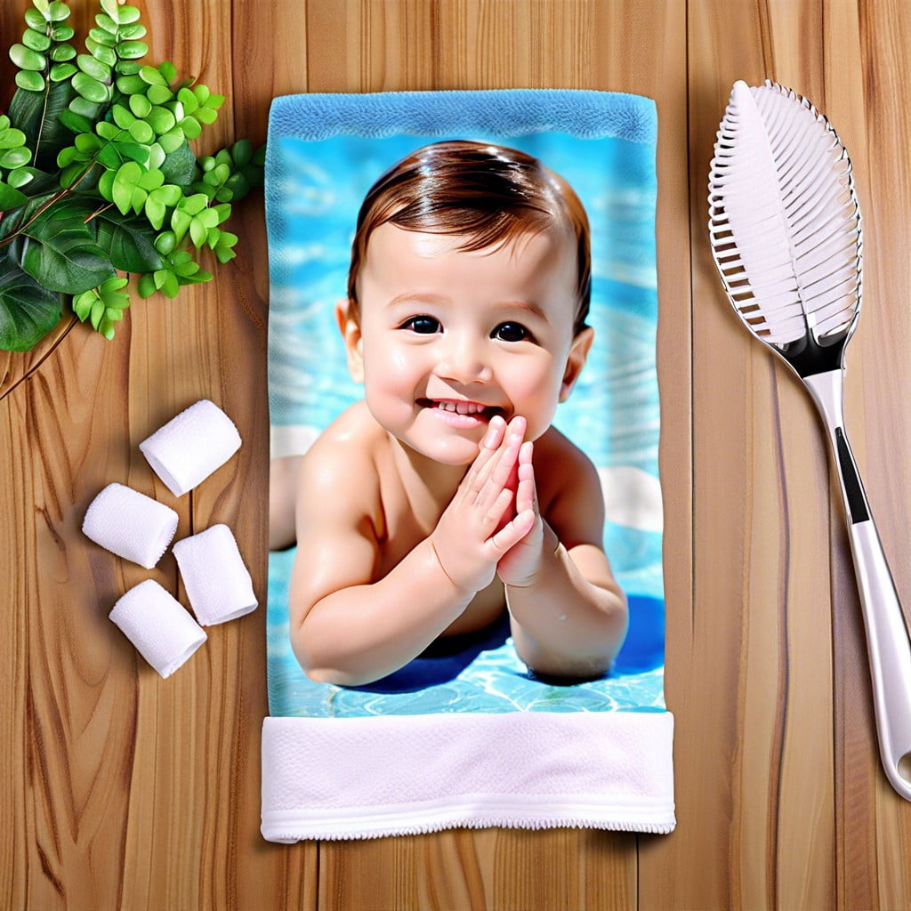 personalized photo printed hand towels
