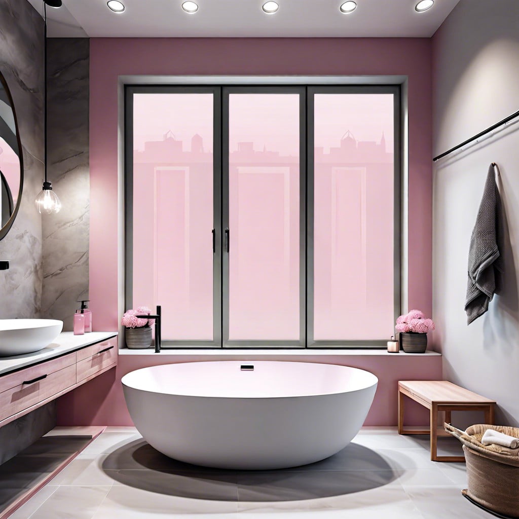 pink frosted window film