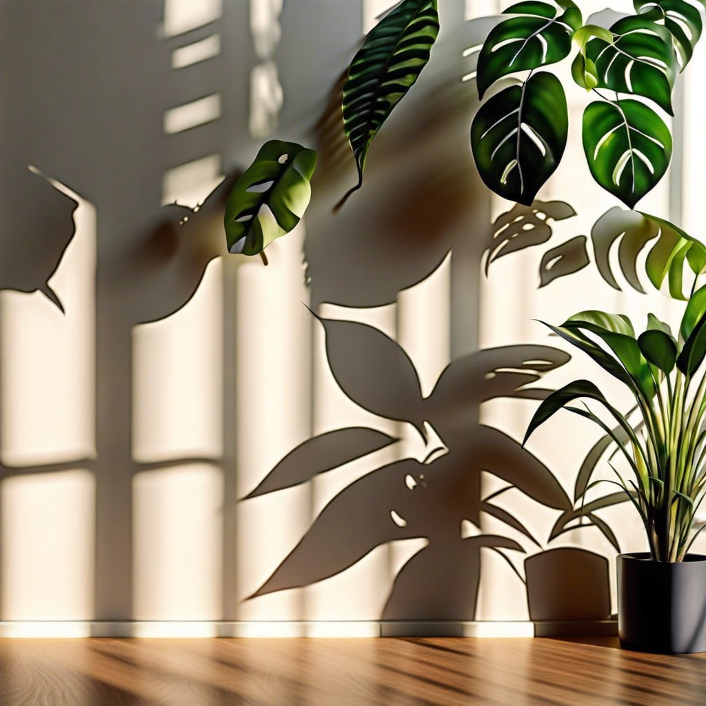 plant shadows on walls