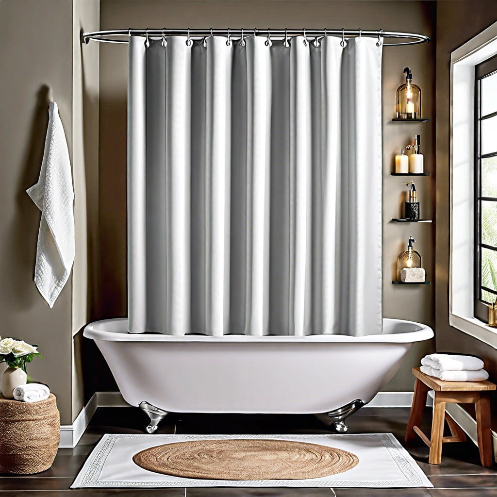 polyester fabric shower window curtain