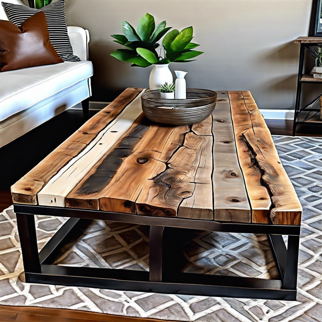 reclaimed wood coffee table