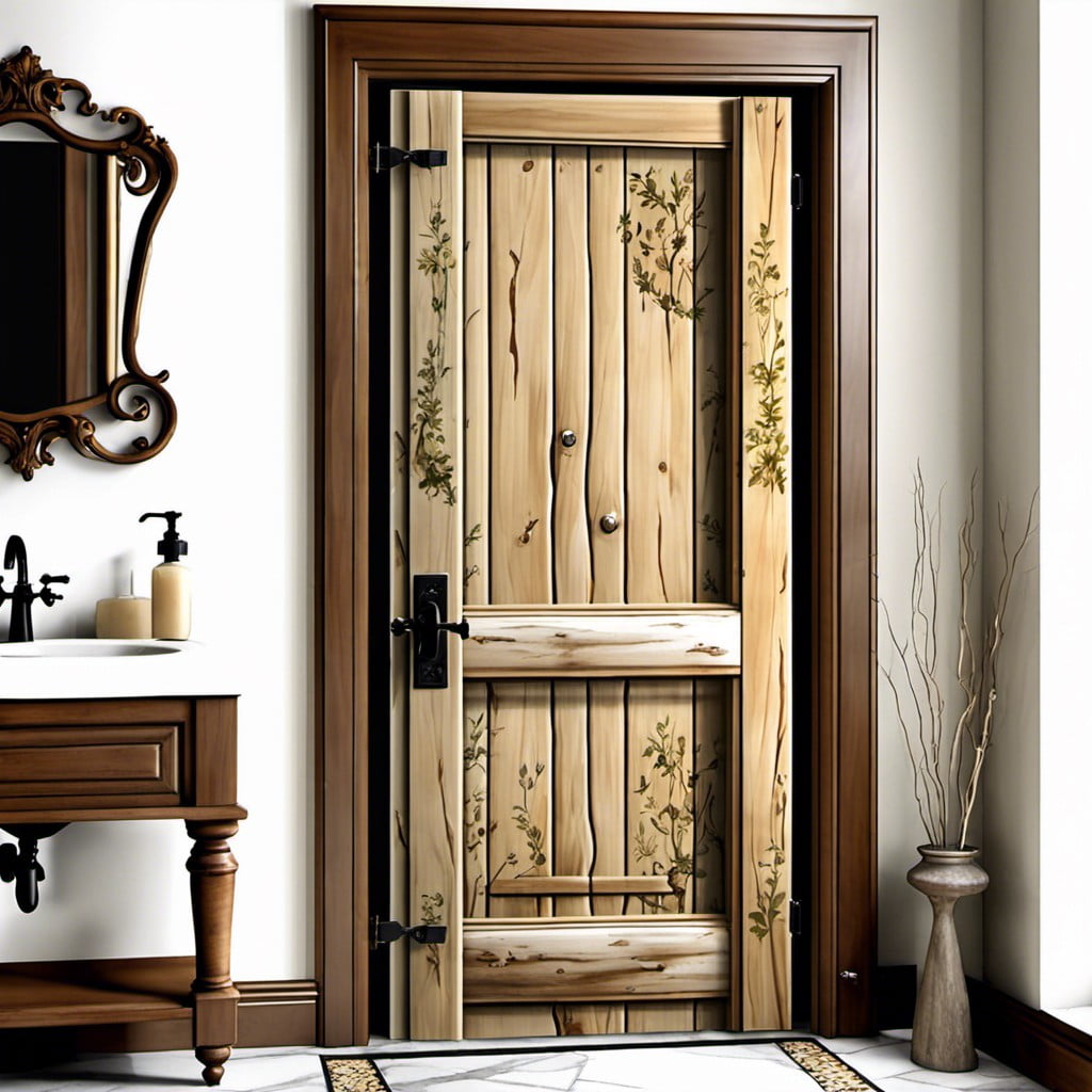 rustic french door