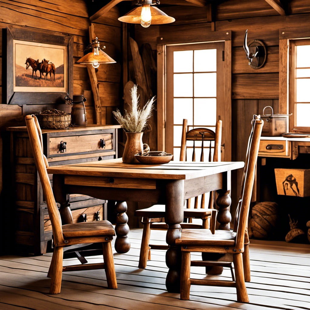 rustic style wooden furniture