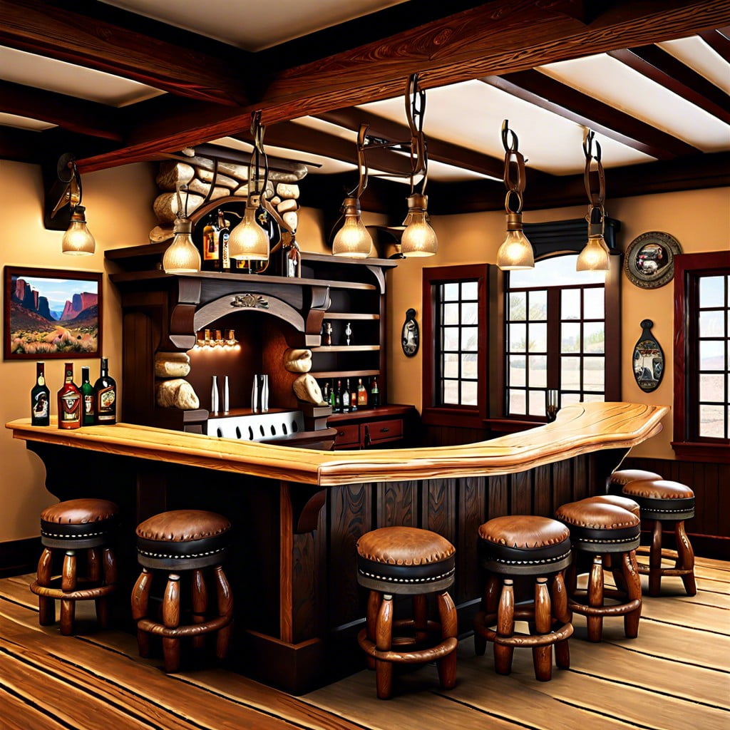 saloon style bar area