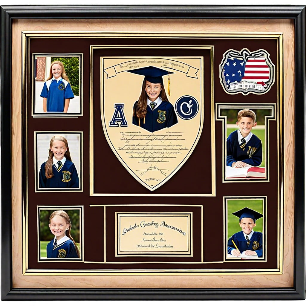 school memories shadow box frame