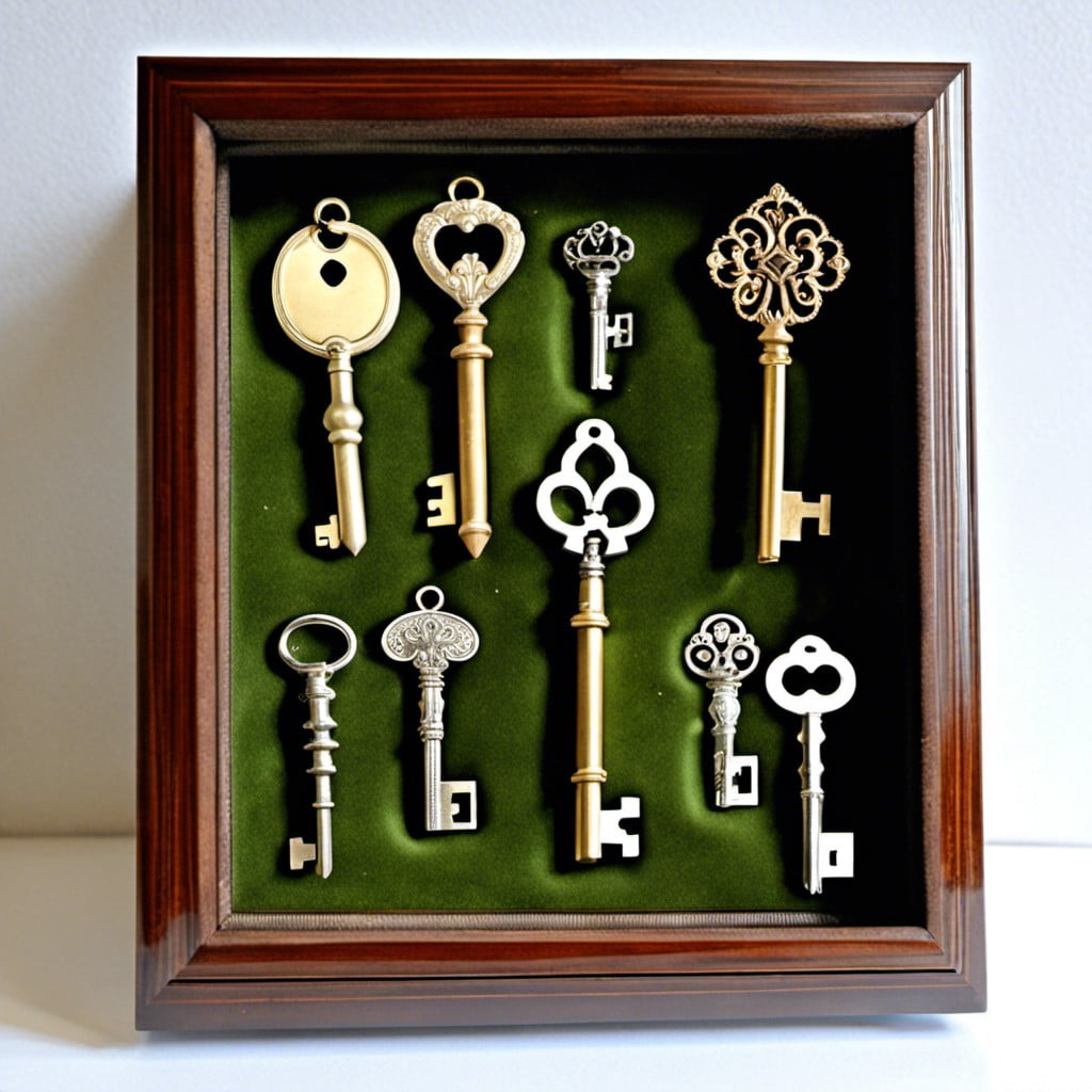 sentimental family heirloom key display