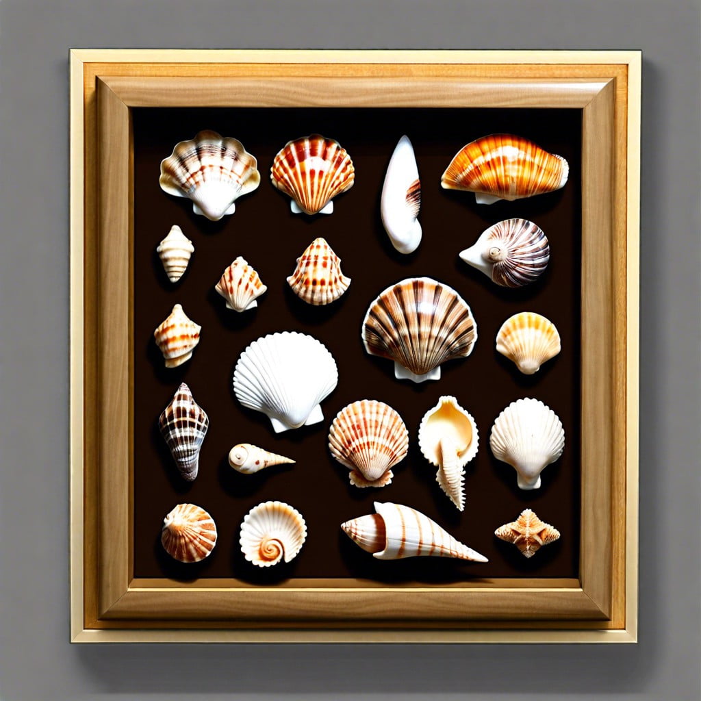 shell collection display