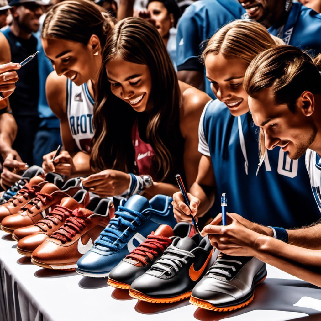 sneaker autograph session with athletes