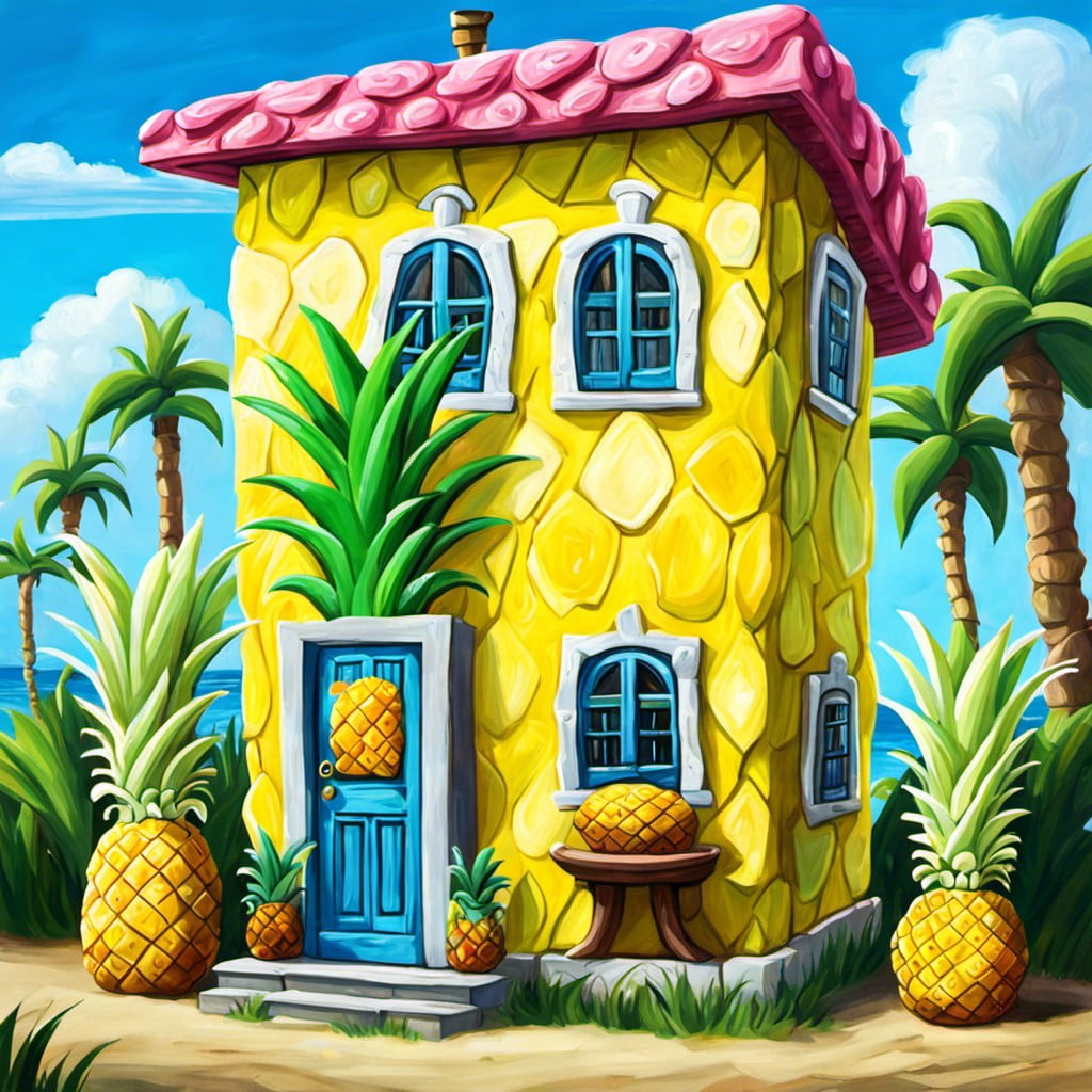 spongebobs pineapple house painting