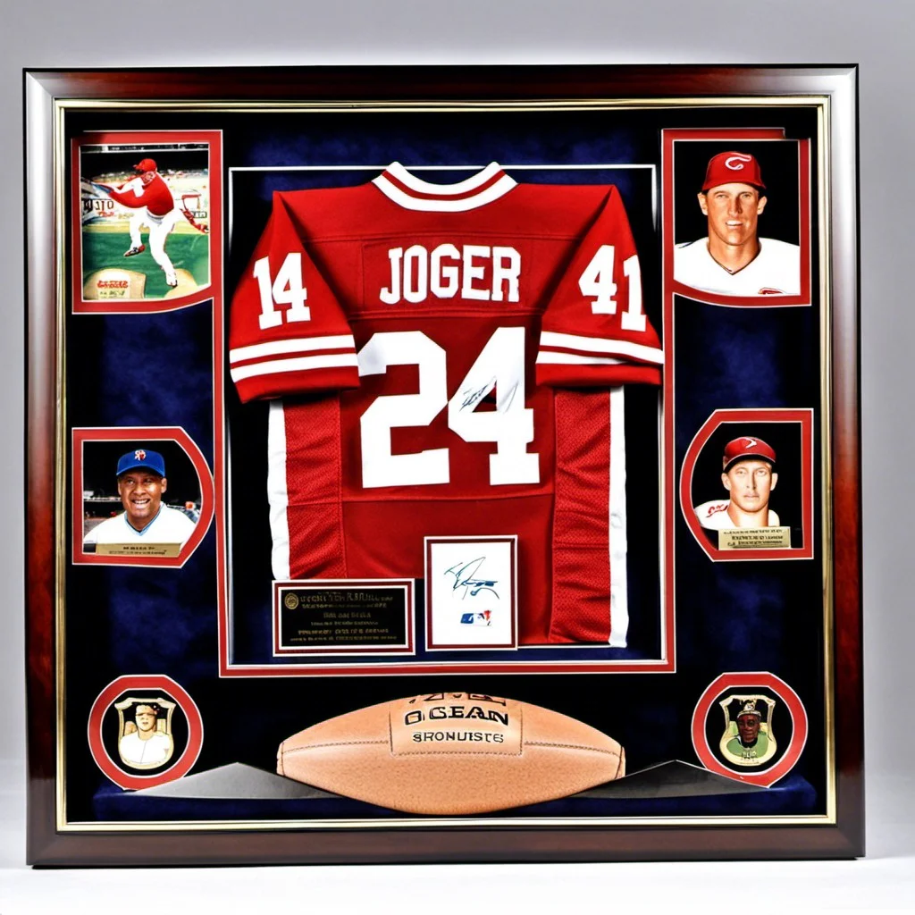 sports memorabilia shadow box