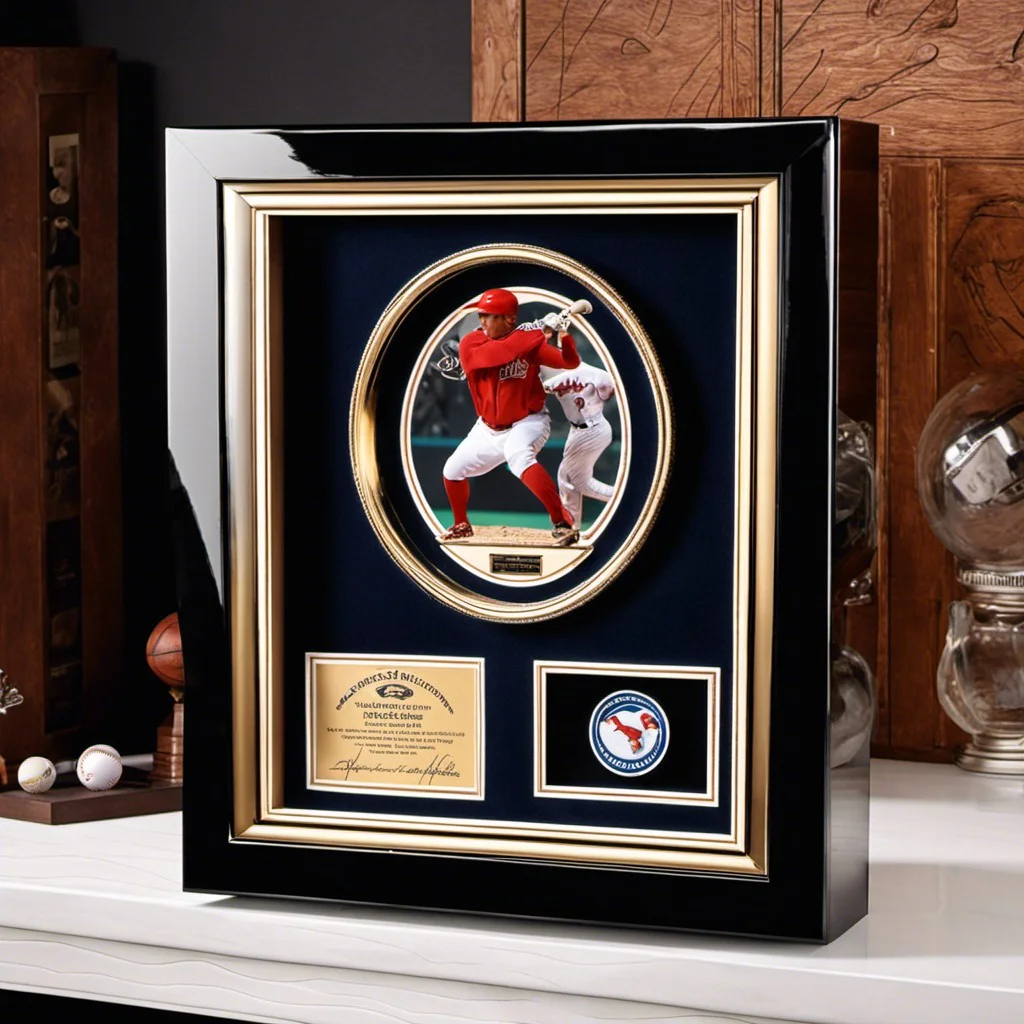 sports memorabilia showcase