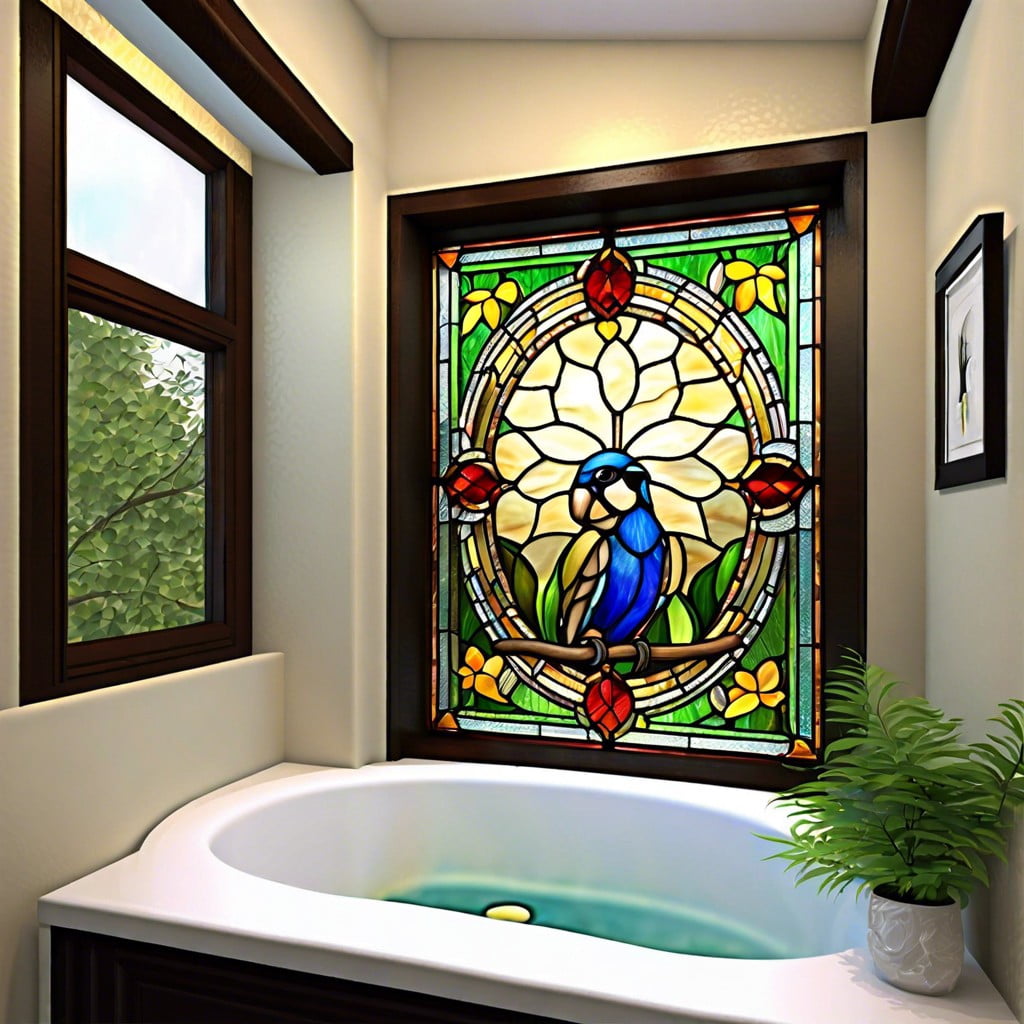 stained glass window panel