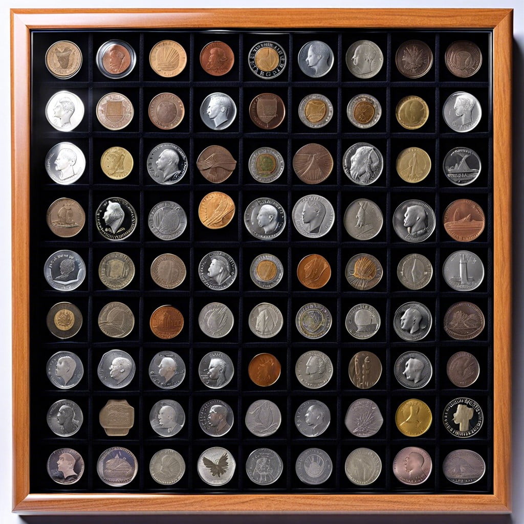 stamped coin collection