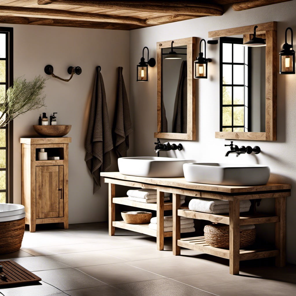 stone sinks for a rustic natural vibe